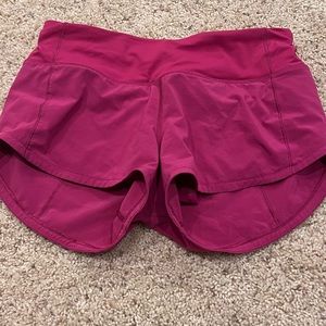 Pink Lululemon shorts